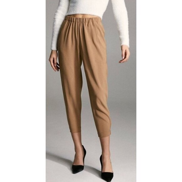 Babaton Dexter High Waist Cropped Tan Pants-sz Medium - Picture 4 of 9